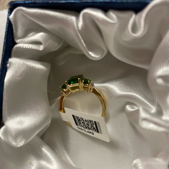 Green Chrome Diopside 3k Gold Ring 1.69ctw - Picture 7 of 8